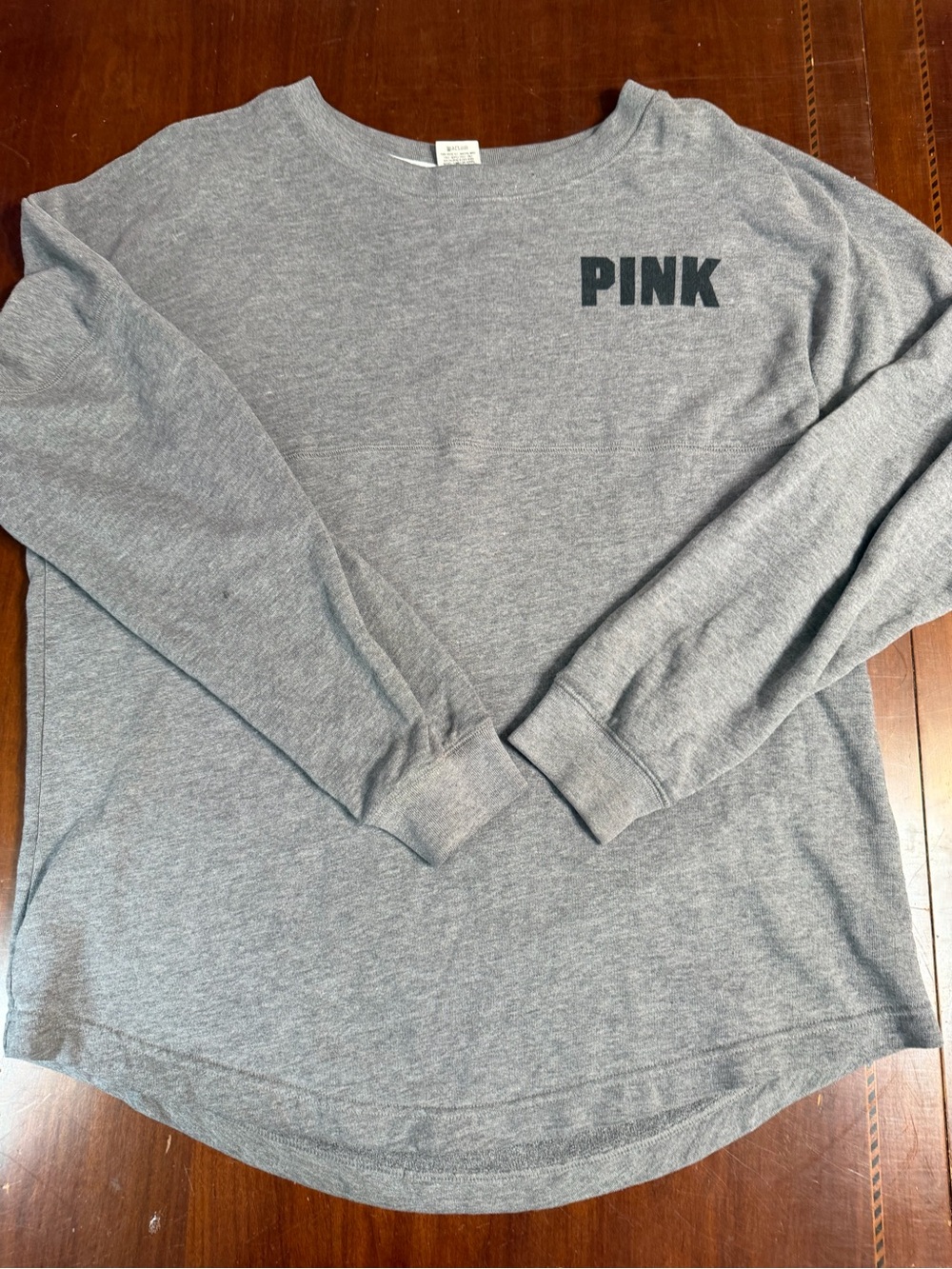 Victoria's Secret PINK Spirit Jersey L Gray LOVE PINK Aztec Tribal Oversized L